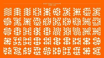 Modern line memphis bauhaus abstract basic shape pattern design set vector