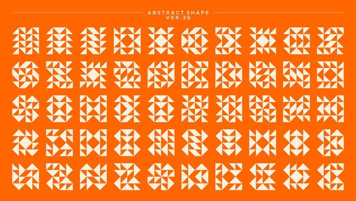 Modern line memphis bauhaus abstract basic shape pattern design set