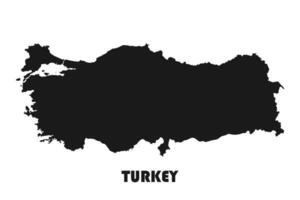 Turkey map. Isolated vector illustration.