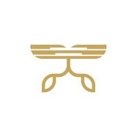 Wing logo design element vector with creative concept