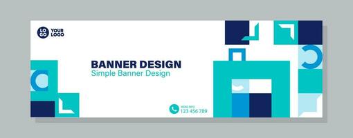 elegant banner design web template, Horizontal header web banner. Modern cute Blue cover header background for website design, Social Media Cover ads banner, flyer, invitation card vector