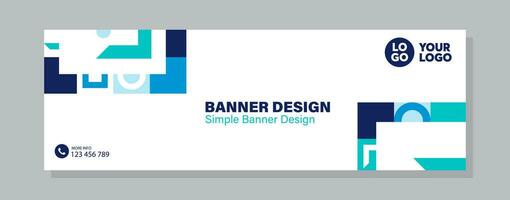 elegant banner design web template, Horizontal header web banner. Modern cute Blue cover header background for website design, Social Media Cover ads banner, flyer, invitation card vector