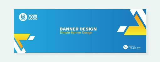 Vector gradient design minimal banner template banner for business company