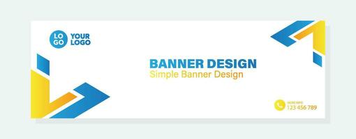 Vector gradient design minimal banner template banner for business company