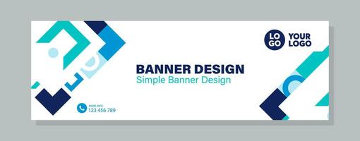elegant banner design web template, Horizontal header web banner. Modern cute Blue cover header background for website design, Social Media Cover ads banner, flyer, invitation card vector