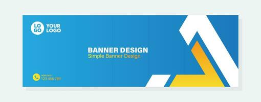 Vector gradient design minimal banner template banner for business company