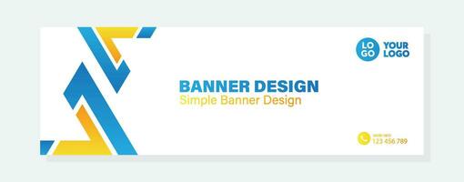 Vector gradient design minimal banner template banner for business company