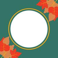 autumn, spring and summer background. beautiful design with leaf ornaments and empty space for text. vector for greeting cards, social media, flyers, banners.