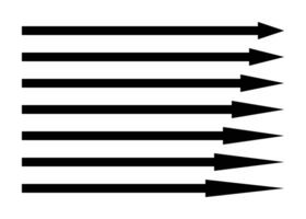 arrow icon set, minimalist long design isolated on white background. vector for web, social media, flyer, banner.
