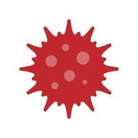 Virus symbol. Vector isolated illustration.