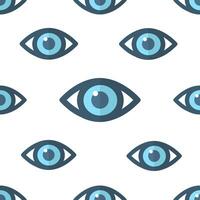 Eye pattern seamless vector design. Health science concept.