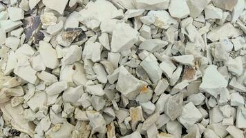 Shards white limestone rock texture details real photo for background