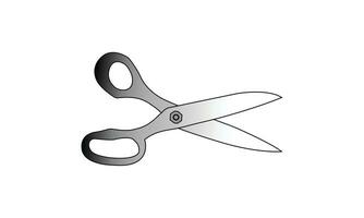 scissors isolated on white background vector