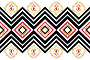 ethnic geometric seamless pattern. Geometric ethnic pattern can be used in fabric design for clothes, decorative paper, wrapping, textile, embroidery, illustration, vector, carpet vector