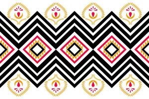 ethnic geometric seamless pattern. Geometric ethnic pattern can be used in fabric design for clothes, decorative paper, wrapping, textile, embroidery, illustration, vector, carpet vector