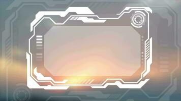 Technology futuristic HUD display interface motion background video