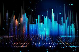 Abstract pattern from technology  background photo