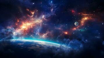 Abstract pattern from space background photo