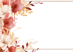 Watercolor floral background png