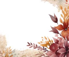 aquarela fundo floral png