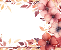 Watercolor floral background png