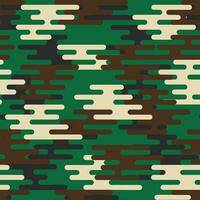 repeating pattern of sand forest camouflage in green, black, white and brown suitable for textile designs, fabrics etc vector