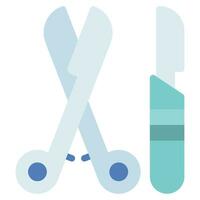 Scalpel and Forceps Icon illustration, for web, app, infographic, etc vector