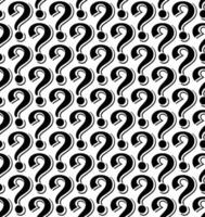 The pattern of repeating black question marks with a transparent background is suitable for products that have a mysterious impression such as mystery boxes vector