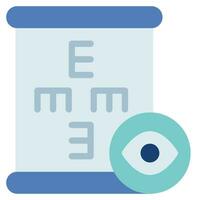 Eye Examination Chart Icon illustration, for web, app, infographic, etc vector