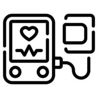 Blood Pressure Monitor Icon illustration, for web, app, infographic, etc vector
