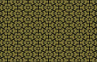 Yellow color islamic fabric pattern vector