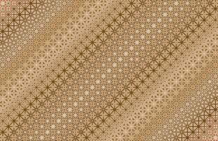 Brown geometric halftone fabric pattern vector