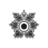 Javanese Batik icon Seamless Pattern vector image