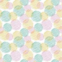 Seamless pattern, geometric abstraction. Vector. Circles of stripes and dotted lines in green, pink, yellow. Round geometric simple texture. Textile design, cards, packaging, surface design vector