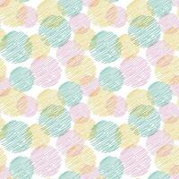 Seamless pattern, geometric abstraction. Vector. Circles of stripes and dotted lines in green, pink, yellow. Round geometric simple texture. Textile design, cards, packaging, surface design vector