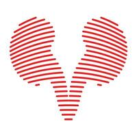 Line shape kidney logo vector