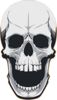 SKull Face Clip Art PNG Free AI Generative