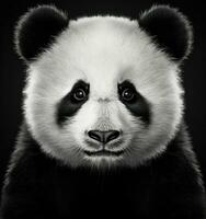 Panda bear, panda face photo