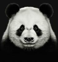 Panda bear, panda face photo