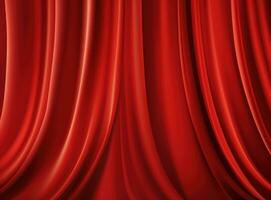 A red curtains in theatre photo