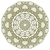 Mandala vector simple monochrome abstract round openwork shape