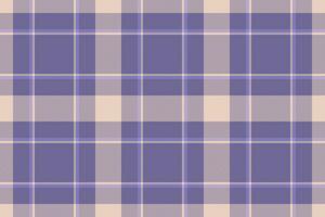 Vector fabric pattern of check background texture with a seamless textile tartan plaid.