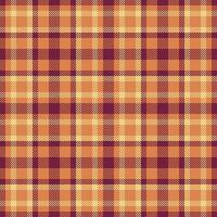 Check seamless vector of tartan background textile with a fabric plaid pattern texture.