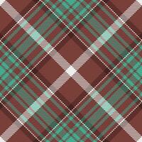 Textile plaid seamless of check background fabric with a tartan texture pattern vector. vector