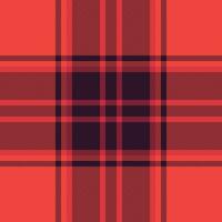 Plaid pattern texture of seamless tartan vector with a fabric check background textile.