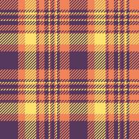 Textile texture fabric of check seamless tartan with a vector plaid pattern background.