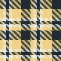 Seamless fabric vector of textile tartan pattern with a check texture plaid background.