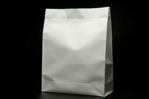 Paper bag of full fast food. Generate Ai photo