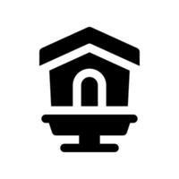 birdhouse solid icon. vector icon for your website, mobile, presentation, and logo design.