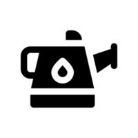 watering can solid icon. vector icon for your website, mobile, presentation, and logo design.
